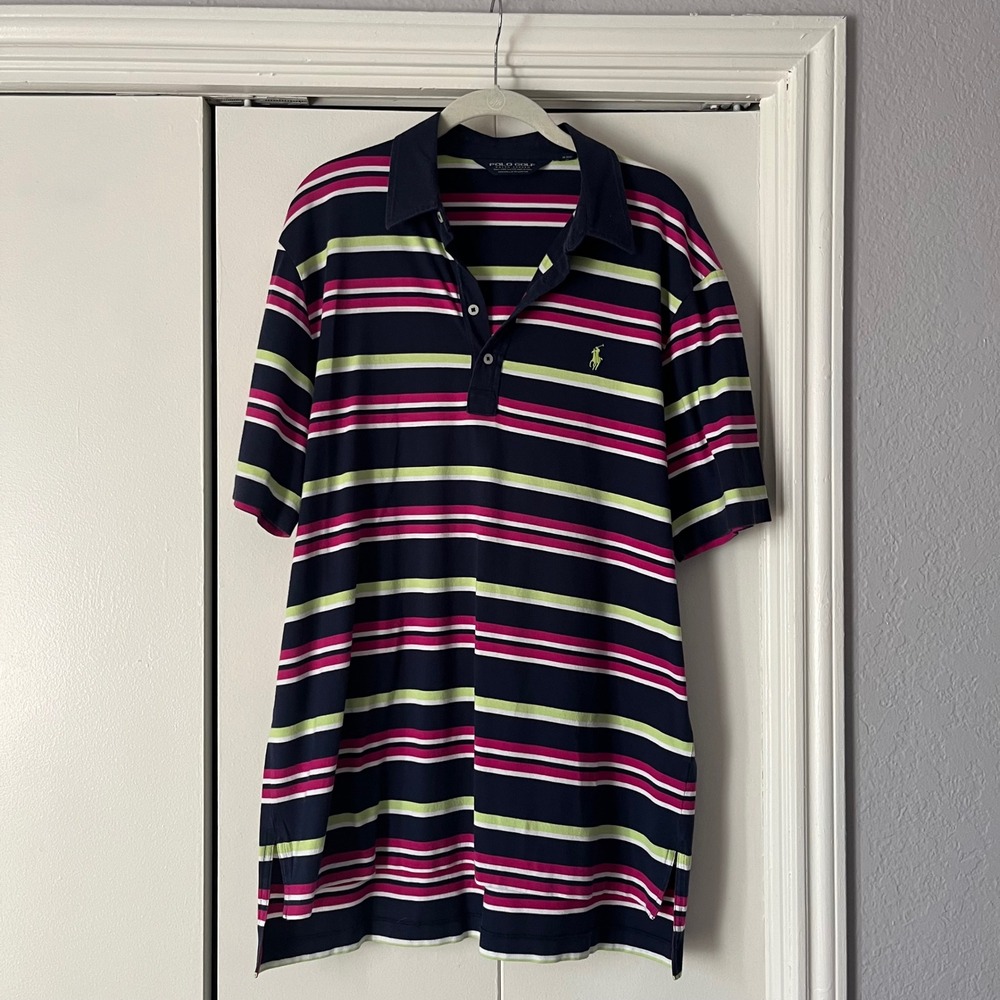 Polo Golf Ralph Lauren Striped Golf Polo Shirt Men's